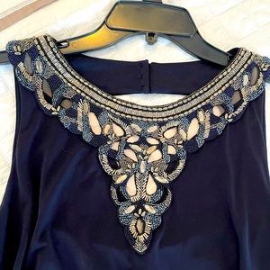 David Meister Navy blue dress